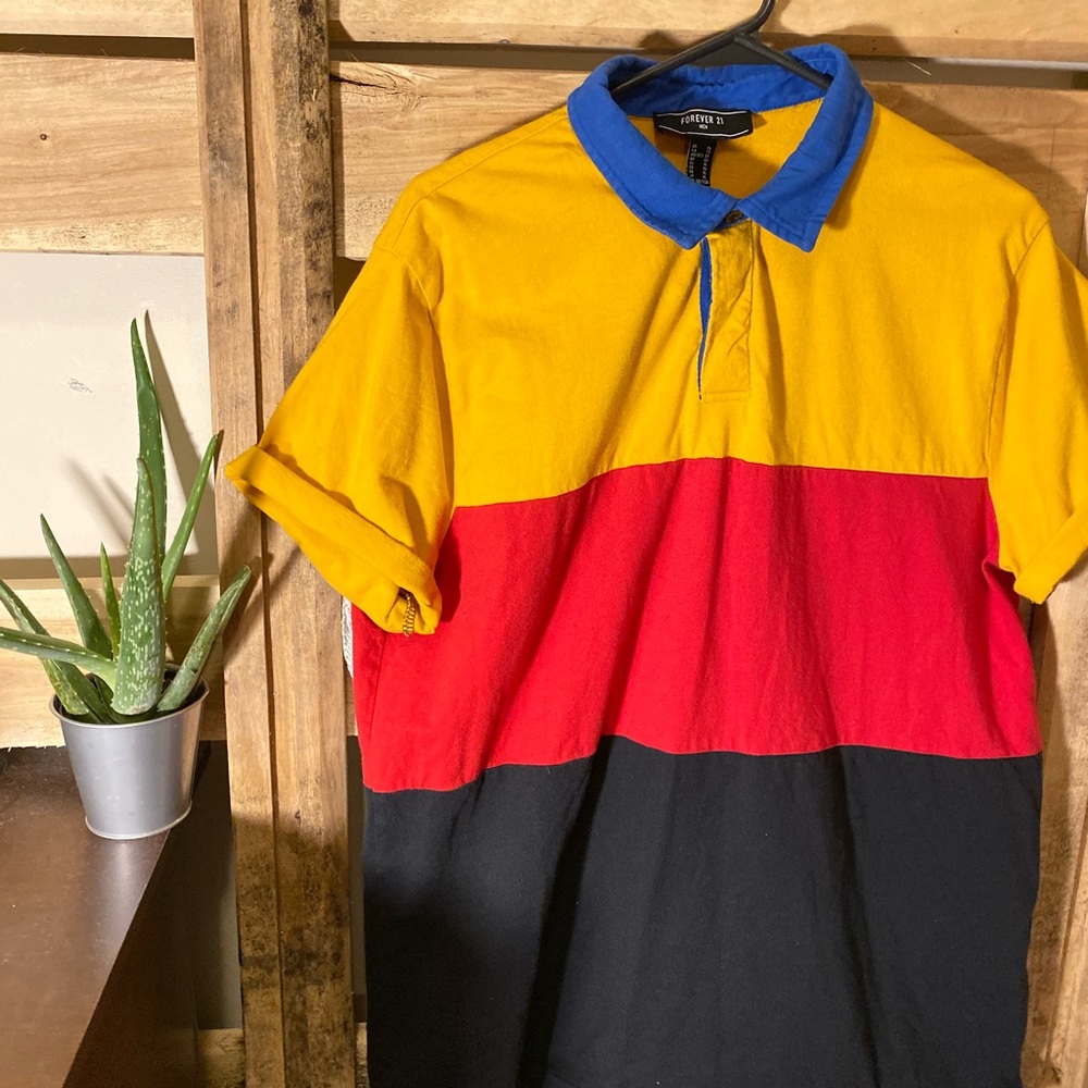 Colorful Stripped Polo